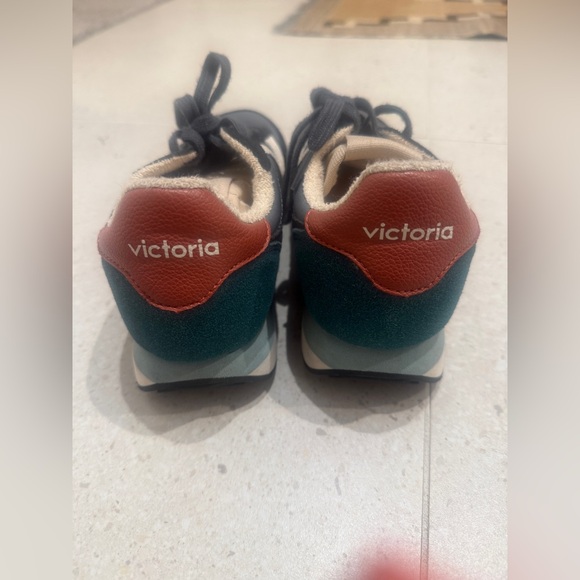 Victoria Astro stylish Nylon Women's Sneakers in Black, Green & Teal size 39 - Picture 7 of 8